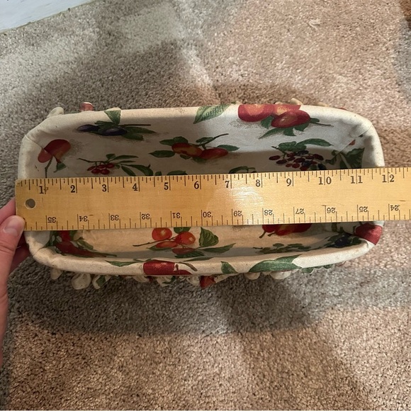 Longaberger Large Desktop Basket with Fruit Liner - Picture 8 of 9